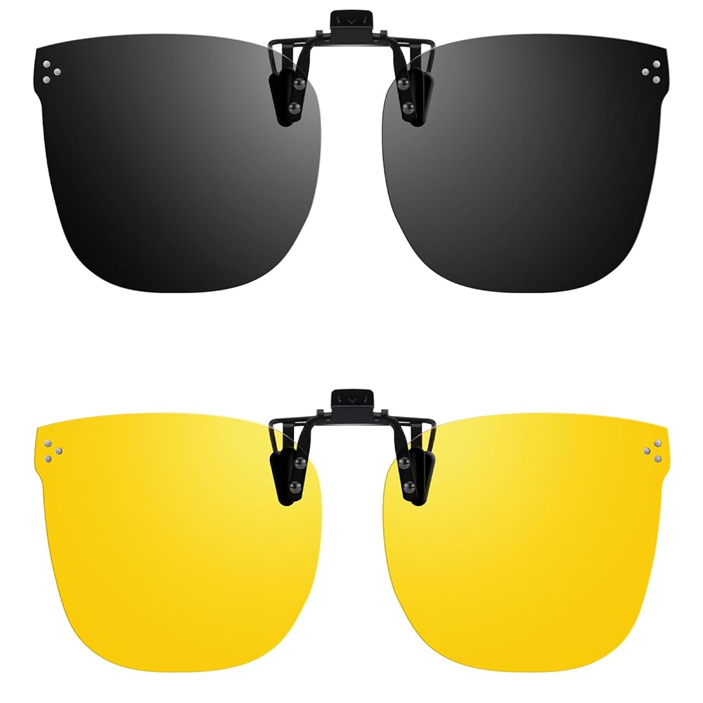 Amazon.com: Trysee Clip On Day & Night Driving Glasses Flip